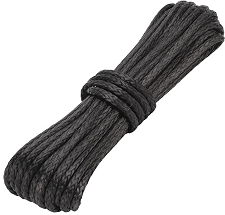AKLOSIPY Duty Trailer Winch Seil 15m/50 Fuß Nylonersatz für SUVs, Lastwagen, ATVs, UTVs - Wetter und