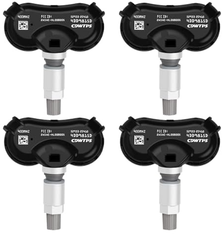 WENINETIES 4 Pezzi Sensore di Pressione dei Pneumatici per 2010-2015 Kia Sportage SUV(SL), Tpms Sensor Sensori di Monitoraggio della Pressione dei Pneumatici