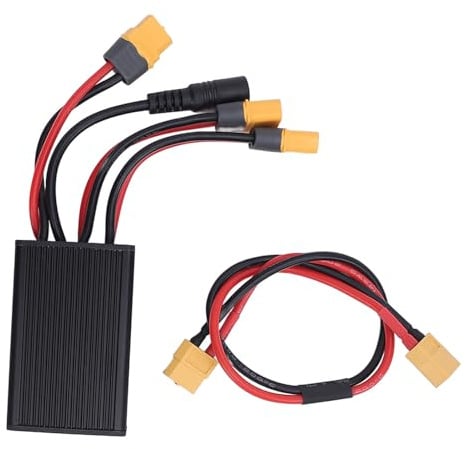 RiToEasysports Double Battery Discharge Converter,40A 20V to 72V Dual Battery Pack Switch Balancer Parallel Module Adapter for Electric Bike