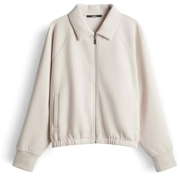 someday Damen Sweatjacke | Sweatjacke im Blouson Stil Regular Fit Natural Glaze, 36