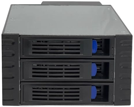 Awwertse Hot-Swap-Fähiger Festplattenschacht mit Backplane-Lüfter, Gehäuse Unterstützt 2 Optische Laufwerke und 3 Erweiterungen für 3,5-HDDs.