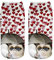 Ferocity Lustige Socken Sneaker Halbsocken Strümpfe Sportsocken Füßlinge mit Motiv 3D, Grumpy Hearts, 36 - 40