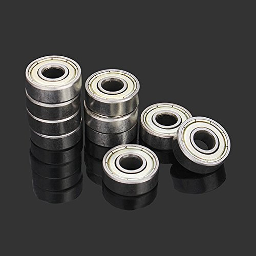 EsportsMJJ 10St 6X17X6Mm 606Zz Stahl Abgedichtete Rillenkugellager