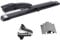 Long Reach Hefter, geben Full Strip ， mit integriertem Lineal und verstellbare Sicherung Papier Guide, 5, 000 Heftklammern ， 20 Kapazität, schwarz (3351l)