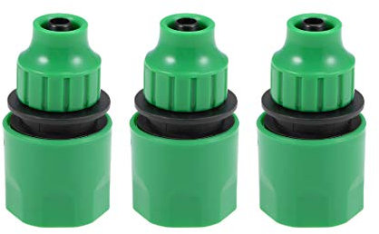 sourcing map Quick Connector Hose Pipe Adapter Fitting 8mm Inner Diameter Hose Tubing for Garden Irrigation System 3pcs