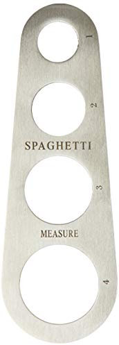 Fackelmann 40913 Spaghetti aus Stahl für 1/2/3/4 Portionen, 18,5 cm, Sybaris, (Farbe:Silber), Menge: 1 Stück, rostfrei