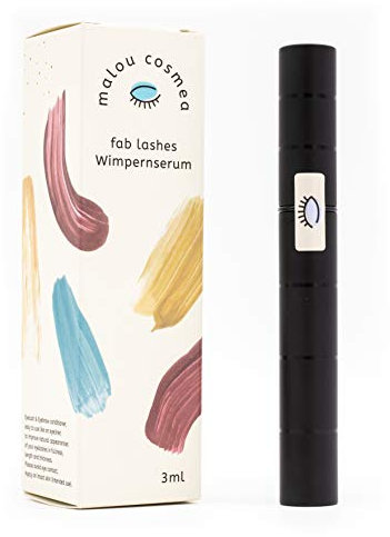 fab lashes Wimpernserum & Augenbrauenserum I vegan & hormonfrei I Wimpern Booster - Made in Germany, 1er Pack (1 x 3ml)