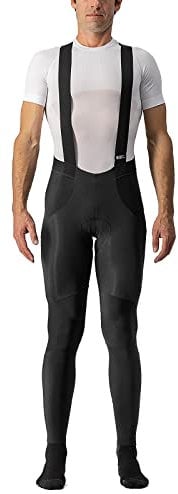 Castelli Sorpasso Ros Bibtight, Pantaloncini Ciclismo Uomo, Black, S