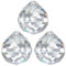 3X Kristall Kugel Ø 30mm Crystal 30% PbO ~ Feng Shui Sonnenfänger Regenbogen Kronleuchter