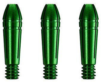 Mission Titan Fox Dart-Schäfte aus Titan-Aluminium (grün, 3 Ersatz-Tops)