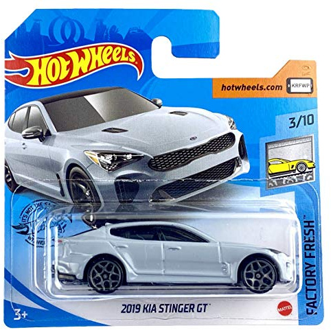 Hot Wheels 2019 Kia Stinger GT (grau) 3/10 Factory Fresh 2020 - 198/250 (kurze Karte) GHF02