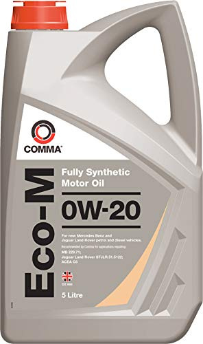 COMMA Motoröl 0W-20 Vollsynthetiköl Motor Öl ACEA C5 API SN Eco-M 5L