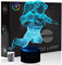 Comiwe Astronaut 3D Illusion Nachtlicht Spielzeug,Dekoration LED Nachttischlampe 16 Farben Ändern mit Fernbedienung,Weihnachten Deko Lampe Geburtstagsgeschenk Für Mädchen Jungen Kinder und Freunde
