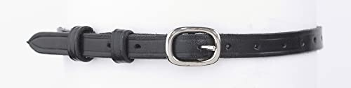 Ovation Spur Straps with Round Buckles Black 18`