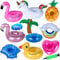 Soporte Inflable para Bebidas, Fyvadio 9 Piezas Flotador Inflable Posavasos para Bebidas con 1 Bomba de Aire Libre, Soporte Flotante de Baño para Fiesta de Piscina Playa Mini Juguetes Hinchables