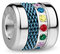 BERING Damen Charm - Friends4Ever (Silber/Multi-Farben)