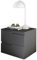 SPICE Nachttisch in Graphit matt - Moderner Nachtschrank mit Schubladen und viel Stauraum - 46 x 42 x 40 cm (B/H/T)