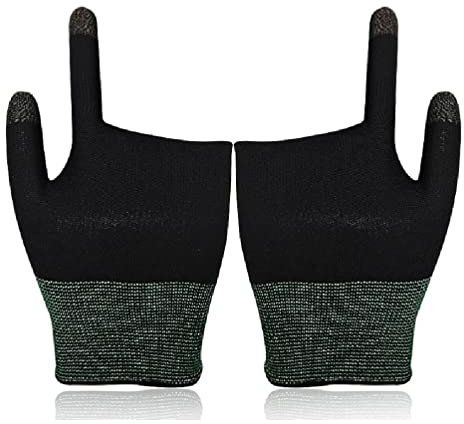 hero-s 1 Pair Two-finger Gaming Finger Sleeve Mobile Game Glove for Touch Screen Finger mobile game controller finger cots seamless thumb fingertip cover
