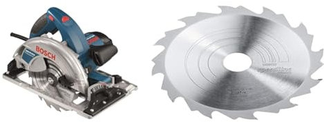 Bosch Professional Scie Circulaire GKS 65 GCE (Pack d'accessoires,Coffret L-BOXX) + Lame de Scie Circulaire, 12 Dents, 30mm d'Alésage, 2.4mm Largeur de Coupe, 1.8mm Épaisseur du Corps, 190mm Diamètre