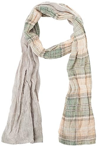 camel active Herren Feiner Webschal aus reiner Baumwolle Grün menswear-OS