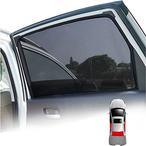 Parasol de Coche, para Kia Niro 2016-2021 Tendine Parasole, Protección contra el Deslumbramiento Solar y Los Rayos UV,para Ventana Lateral y Trasera,Negro,Tail - 1 Piece