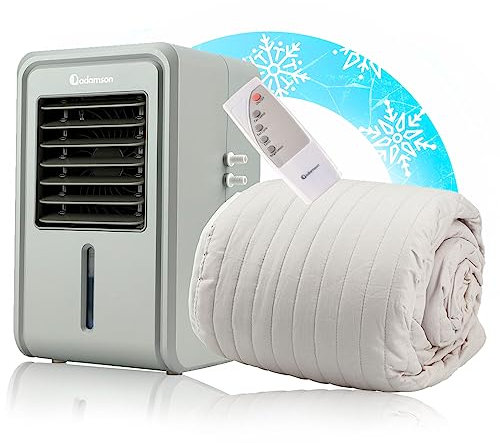 Adamson B10 Bed Cooling System - TWIN 75” L x 39” W - 100% Cotton Mattress Cooling Bed Pad for Night Sweats - Water Bed Cooler Ideal for Hot Sleepers - 5-Year Assurance - Grey