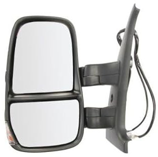 BLIC 5402-30-2001467P Außenspiegel Seitenspiegel Seitenrückspiegel mit Temperatursensor beheizt Komplettspiegel mit Weitwinkelspiegel kurzer Spiegelarm konvex links