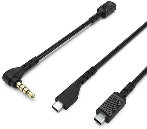 Zosvoses Arctis 3 Cable Compatible with SteelSeries Arctis 3, 5, 7, Pro Gaming Headsets, Detachable Audio Cable with 3.5mm Conversion Cable, 5ft