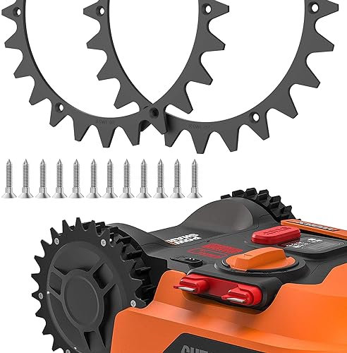 TRUSTLIONTEK Robot tosaerba, dispositivo di trazione, chiodi, robot tosaerba per modello Worx Landroid L miglioramento della trazione.