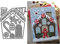 Sredwtk Lebkuchenhaus Stanzschablonen Weihnachten Haus Cutting Dies Weihnachten Papierbasteln Schablonen für Scrapbooking, Fotoalbum, Karte, Papier Dekoration, Geschenk