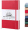 BEECHMORE BOOKS Sketch Book, A4 8.5 x 11.5 inch Blank Sketchbook for Drawing, Paint and Draw, 156 Pages Thick Paper 160gsm, Hardcover Leather Art Notebook, Boxed for Gifts