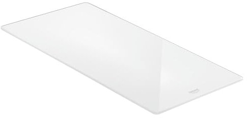 GROHE Glasschneidebrett (Material: Glas, bruchsicher, 450 x 240 x 19mm, L-Size), weiß, 40786L00