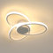 Deckenlampe LED, 36W Kreative Blumen Design Deckenleuchte Weiß, Modern LED Deckenbeleuchtung Warmweiß 3000K für Wohnzimmer Esszimmer Küche Flur