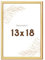 Wackadoo Bilderrahmen 13x18 Gold Fotowand Fotorahmen mit Glasscheibe Kunststoff Picture frame