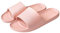 Milaloko Ciabatte Uomo Donna Casa Aperte Pantofole Comode Slide Ciabatte Antiscivolo Sandalo Estive Ciabatte da Mare Spiaggia Piscina Unisex, Rosa, 36-37