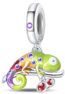 Pandach Damen Charm Anhänger für Armband 925 Sterling Silber Charms Beads passend für Armband und Halskette, Kompatibel mit Europäischen Armbänder für Frauen Mädchen C2