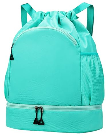 FAVORTALK Turnbeutel Damen Große Kapazität Trocken-Nass-Trennung Sportbeutel Wasserdicht Sport Rucksäcke mit Bodenfach und Verstellbaren Schulterträgern für Gym Schwimmen Reisen - JSB10624