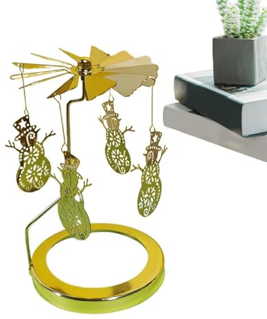 Candle Spinner Christmas - Trees Candle Spinner, Candle Holder Spinner | Gold Rotary Candle Holder Spinner Stainless, Candleholder Metal Windmill, for Christmas