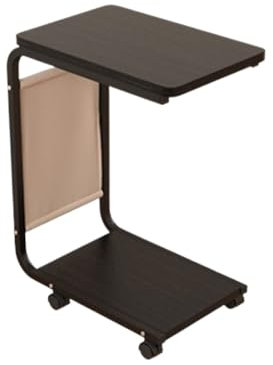 lskdnrufh CPU Halterung PC-Tower-Ständer, 2-stufiger PC-Ständer, C-förmiger CPU-Ständer mit Metallrahmen und Lenkrollen for das Home-Office, passend for die meisten PCs PC Halterung(Black)