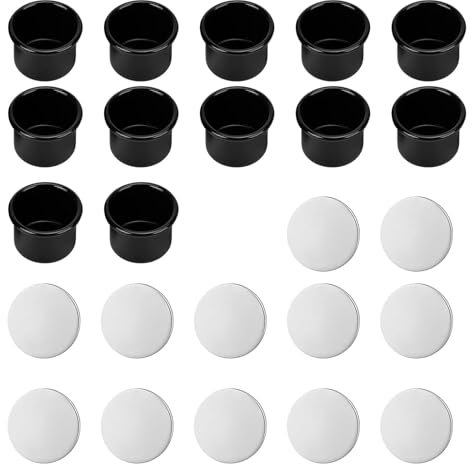 HUANR Kerzenhalter Magnetisch, 12 Stück Metall, 22,2 mm Kerzentüllen für Stabkerzen, Magnete, Hochzeit, Ostern, Advent