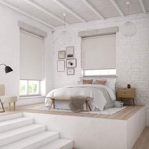 MTM No Drill Blackout Roller Blind [28mm, Up to 180cm Width, Up to 220cm Drop]