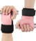 Lifting Straps, Zughilfen Krafttraining mit 5mm Gepolstert Handgelenkschutz und Gleitschutzmatte, Zughilfen, für Zughilfe, Zughilfen Gym, Griffhilfen Kraftsport, für Frauen und Männer (Rosa)