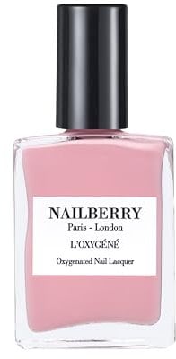 Nailberry L'Oxygéné Oxygenated Nail Lacquer | Imperial Blush | Cherry Blossom Pink Opaque Polish | UV Protected Long-Wear Nail Polish | 12-Free | Vegan & Halal | Cruelty & Gluten Free | 15ml