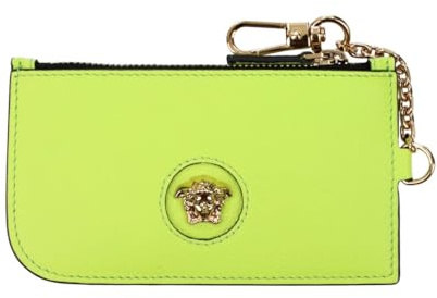 Versace Medusa Damen Geldbörse Kreditkartenetui Leder Grün