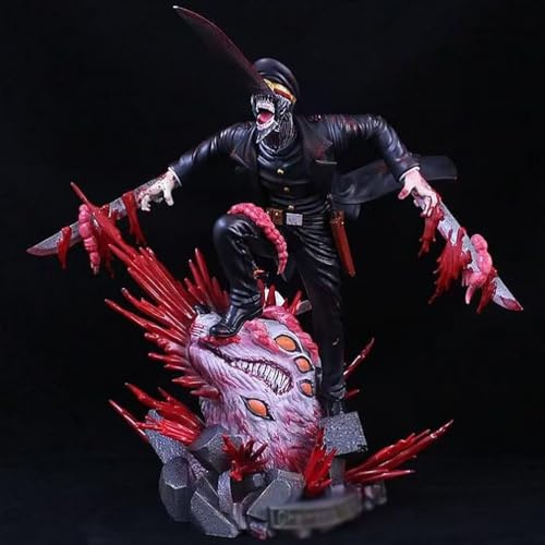 Gigsja 34cm Chainsaw Man Denji Figure PVC Statue Anime Figures Action Figure Model Collection Doll Decoration Toy Gift