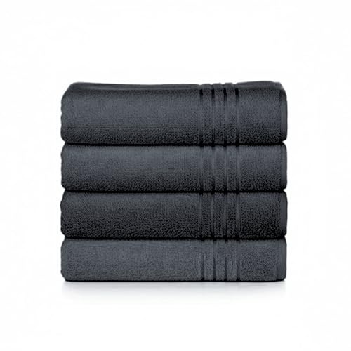 Egeria Madison Handtücher, 50x100 cm, Stone, weiches und saugfähiges Handtuch-Set für Bad, Dusche und den täglichen Gebrauch, 4er-Pack