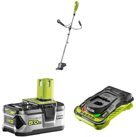 Ryobi OBC1820B Cordless Brush Cutter + 5ah Battery & Charger