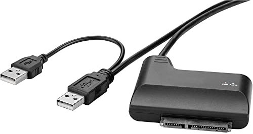 Renkforce Festplatten/SSD Adapter [1x USB 2.0 Stecker A - 1x SATA-Kombi-Stecker 7+15pol.] 0.30 m vergoldete Steckkontak