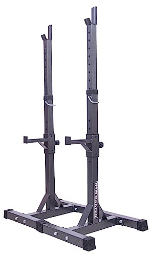GYM MASTER Adjustable Weight Lifting Squat Rack Stands with Spotters