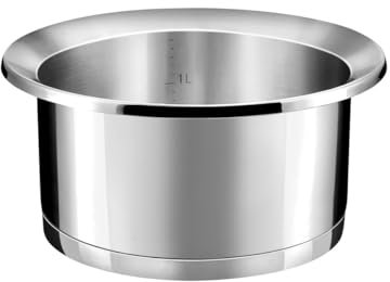 CUISINOX - Ycône - Casserole 16 cm (1.5 L) - Fond thermo diffuseur - Compatible tous feux dont induction - Acier Inoxydable 18/10 - Finition brillante - Inox - Sans PFOA, PTFE, PFAS